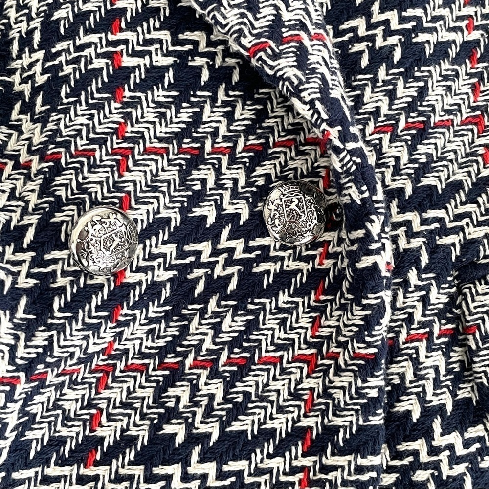 ZARA Plaid Double Breasted Tweed Blazer - Picture 10 of 14